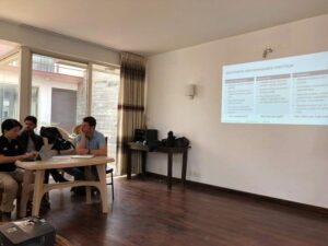 Idea exchange session with Build Change staff during the Impact Trek week