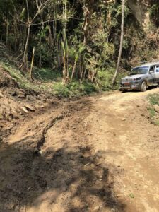 One logistical challenge - muddy dirt roads are common in many rural areas.